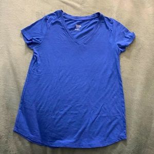 Indigo, V-neck, T-shirt